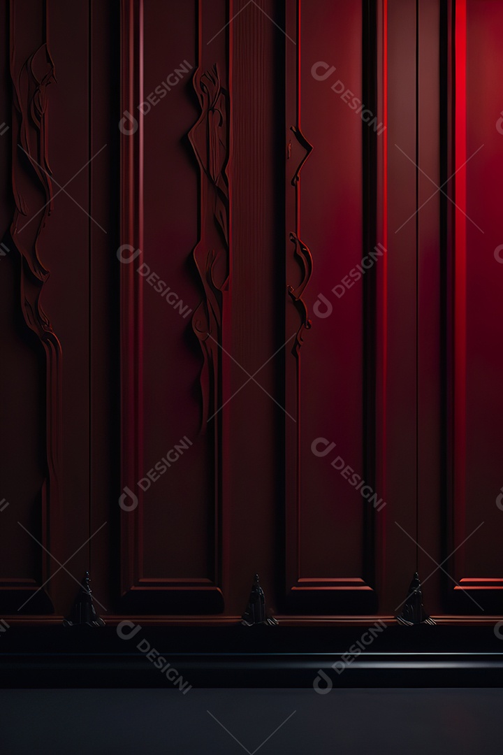 Vermelho parede fundo hiperrealismo fotorreal