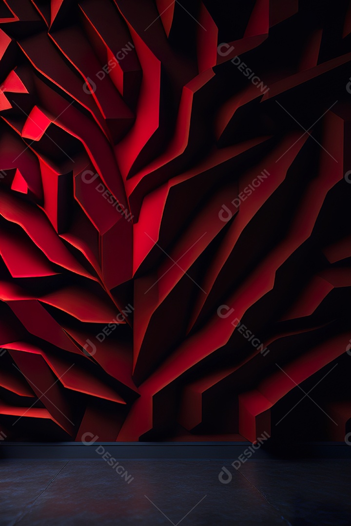 Vermelho parede fundo hiperrealismo fotorreal