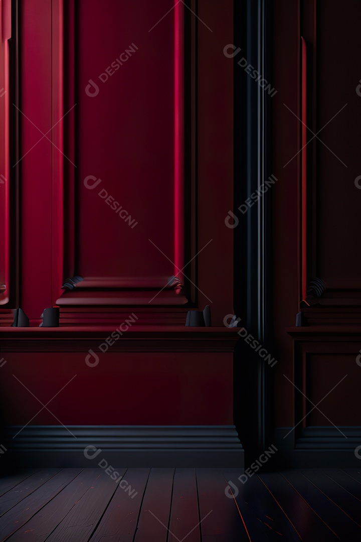 Vermelho parede fundo hiperrealismo fotorreal