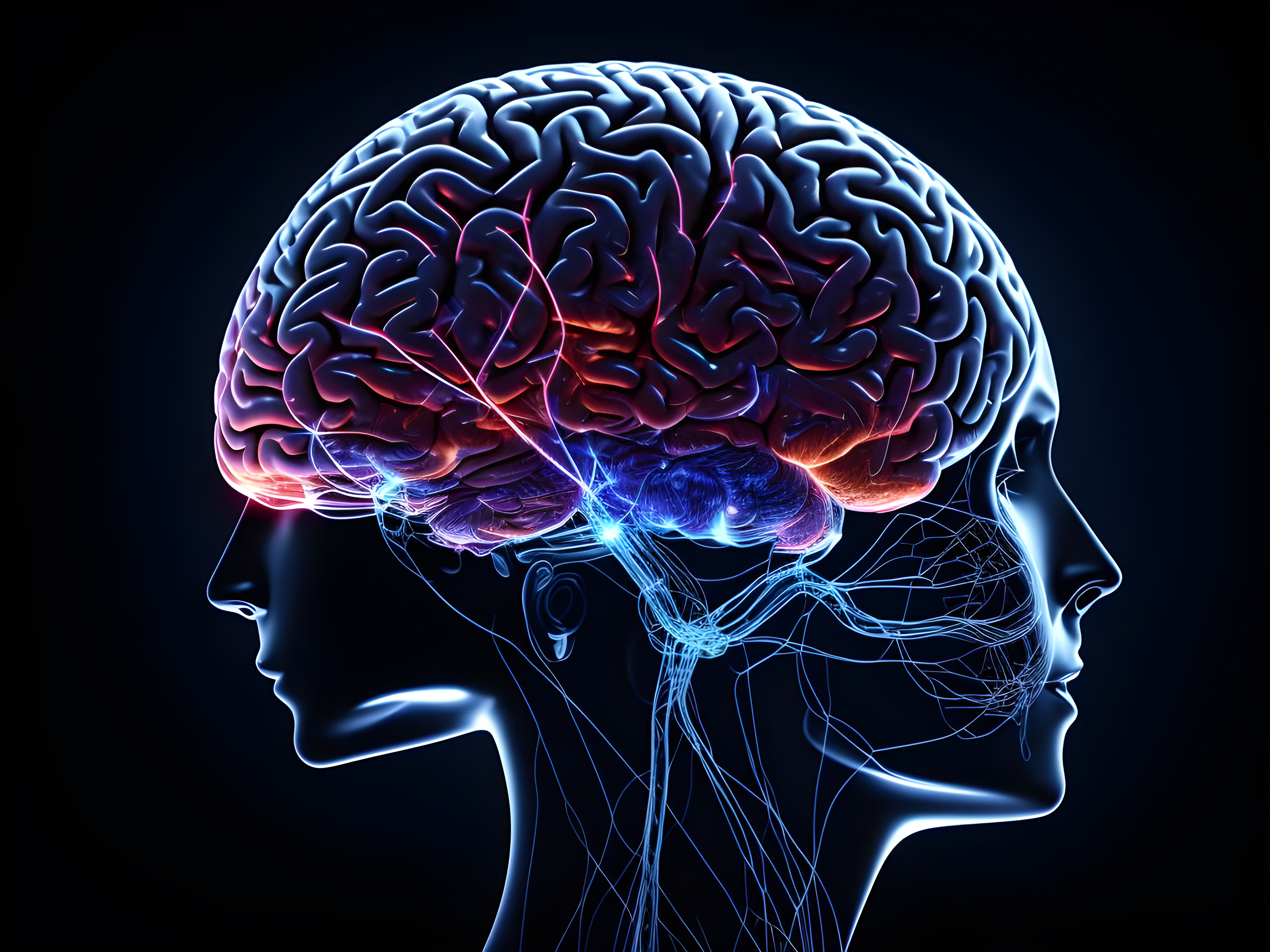 Cérebro humano na mente de ideia mental Conceito.