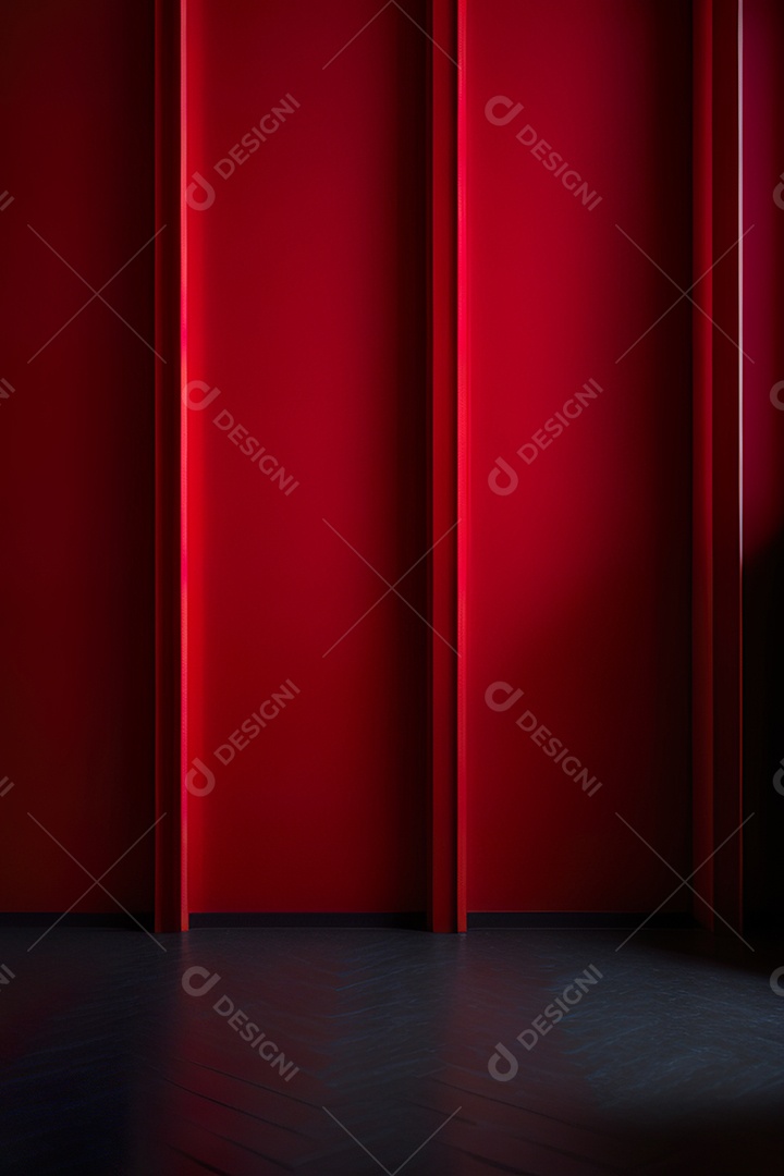 Vermelho parede fundo hiperrealismo fotorreal