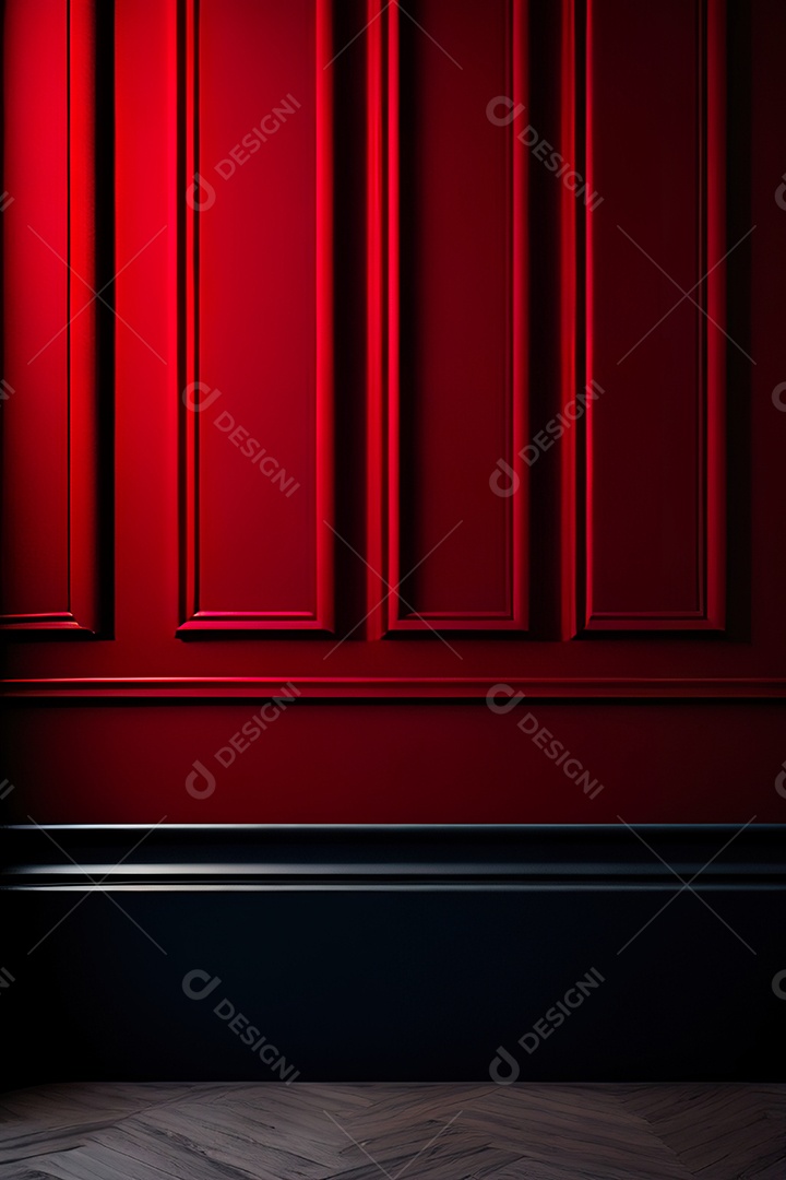 Vermelho parede fundo hiperrealismo fotorreal