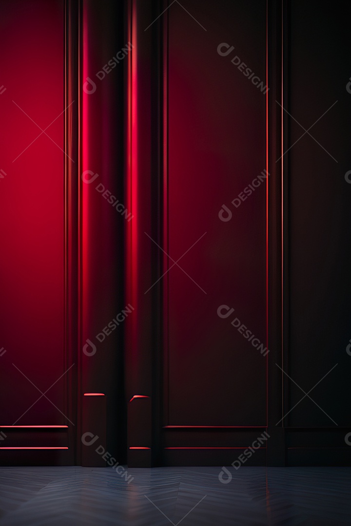 Vermelho parede fundo hiperrealismo fotorreal