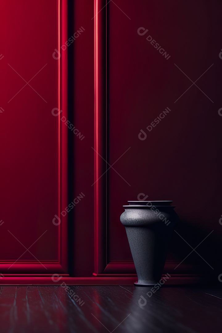 Vermelho parede fundo hiperrealismo fotorreal