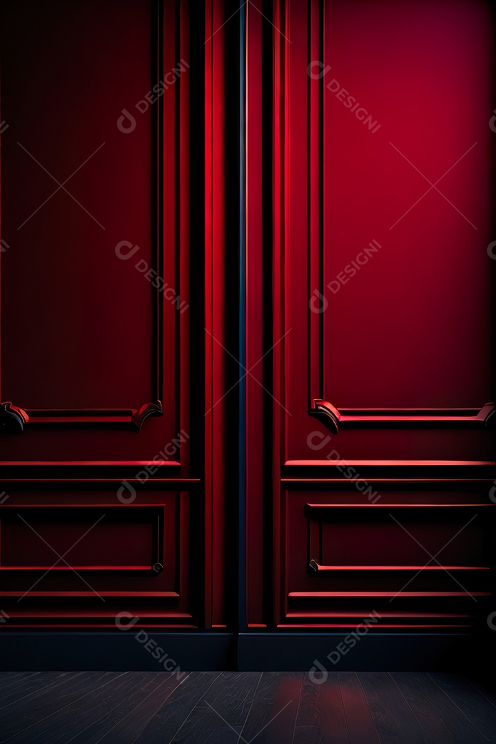 Vermelho parede fundo hiperrealismo fotorreal