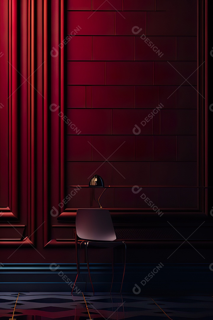 Vermelho parede fundo hiperrealismo fotorreal