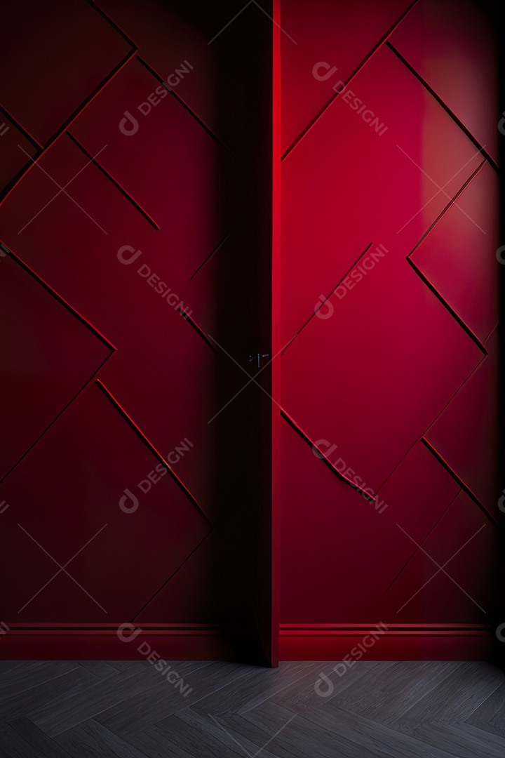 Vermelho parede fundo hiperrealismo fotorreal