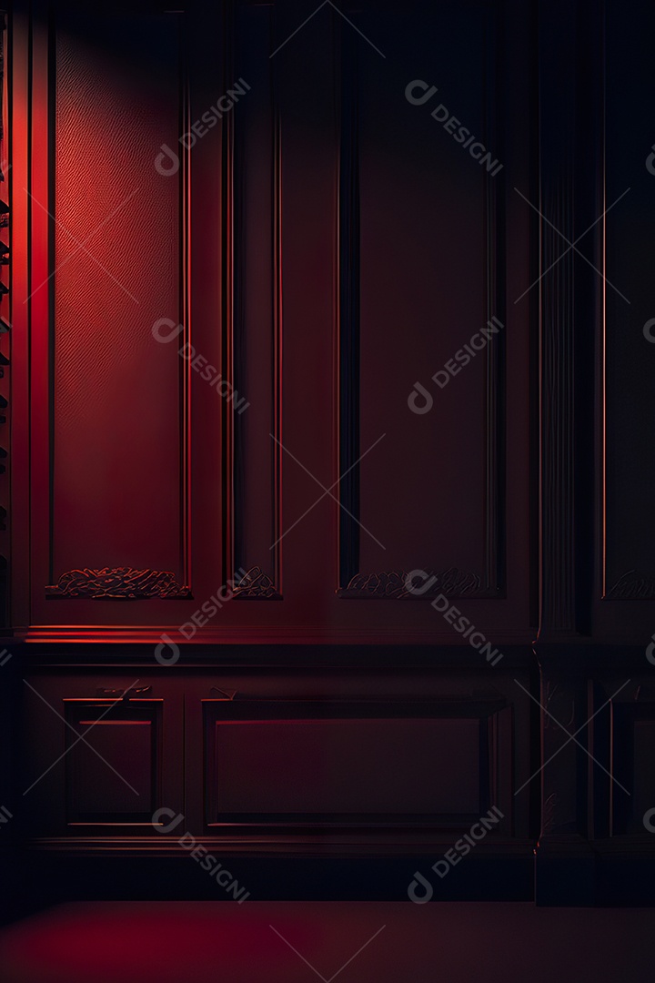 Vermelho parede fundo hiperrealismo fotorreal