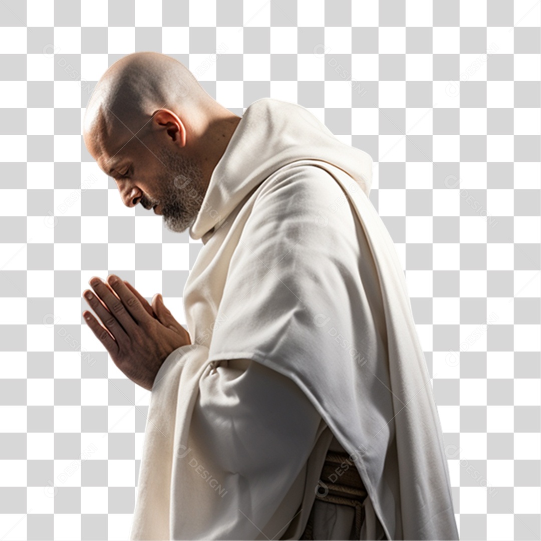 Padre Rezando PNG Transparente