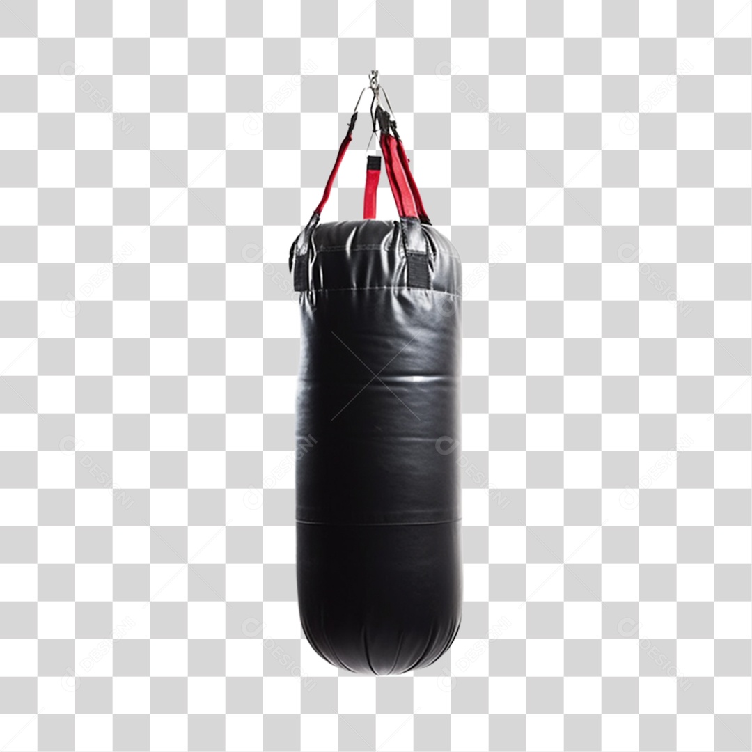 Objeto 3D Saco de Boxe PNG Transparente