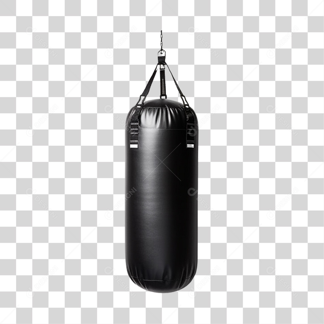Objeto 3D Saco de Boxe PNG Transparente