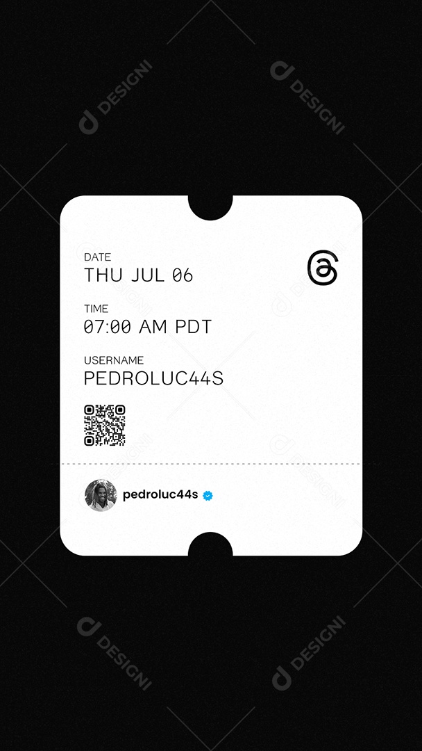 Threads Social Media PSD Editável
