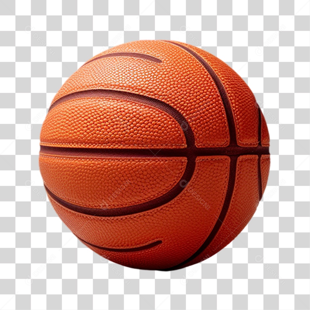 Objeto 3D Bola Basquete PNG Transparente