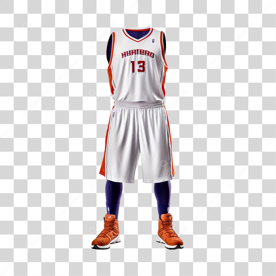 Objeto 3D Roupa de Esporte Basquete PNG Transparente