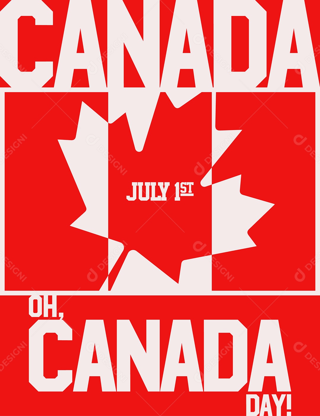Dia do Canadá 1 De Julho Vetor EPS