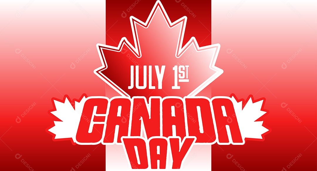 Dia do Canadá 1 De Julho Vetor EPS