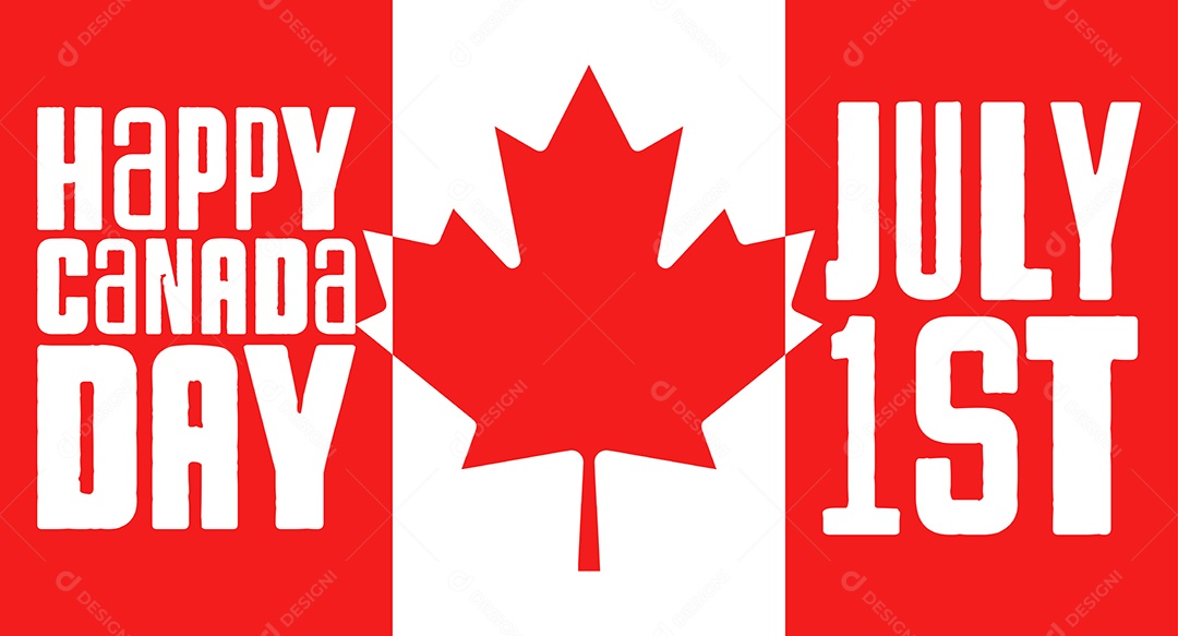 Dia do Canadá 1 De Julho Vetor EPS
