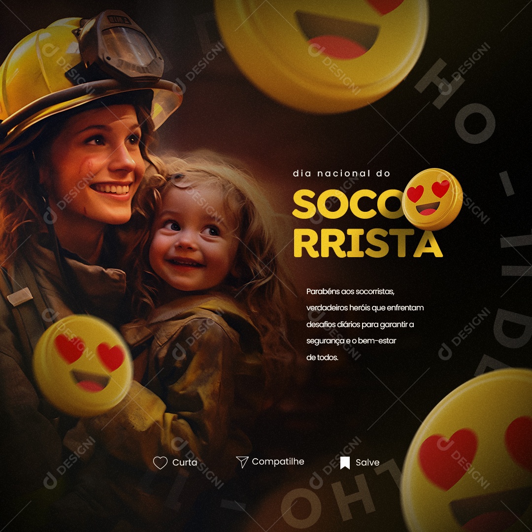 Parabéns Aos Socorrista Dia Nacional Do Socorrista Social Media PSD Editável