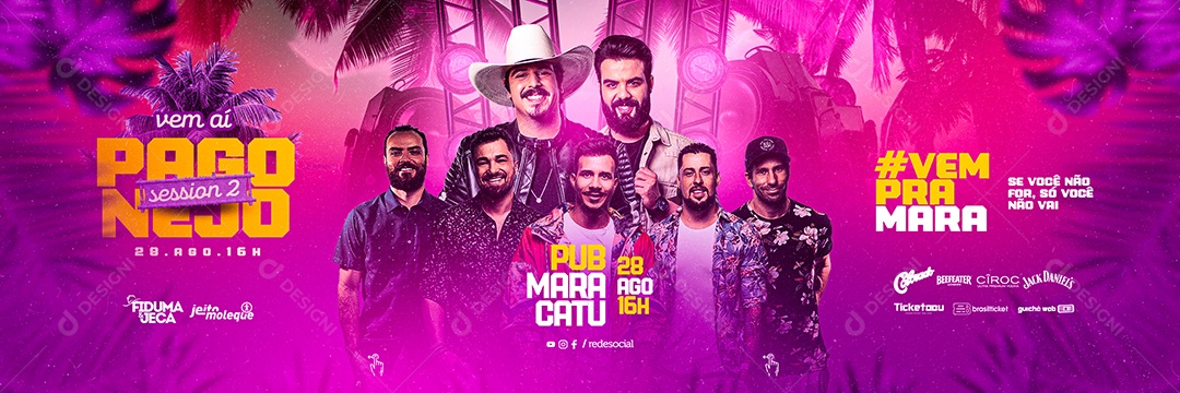 Vem Ai Pago Nejo Session 2 Fiduma E Jeca Jeito Moleque Carrossel Social Media PSD Editável