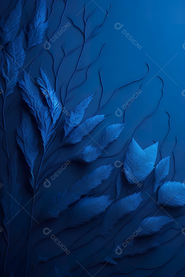 Fundo azul primavera ou outono