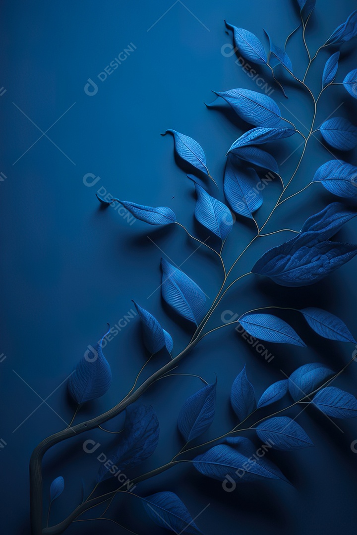 Fundo azul primavera ou outono