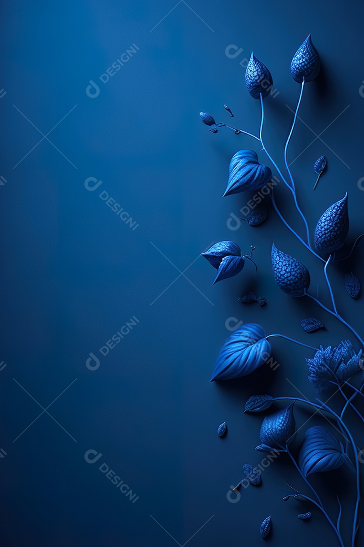 Fundo azul primavera ou outono