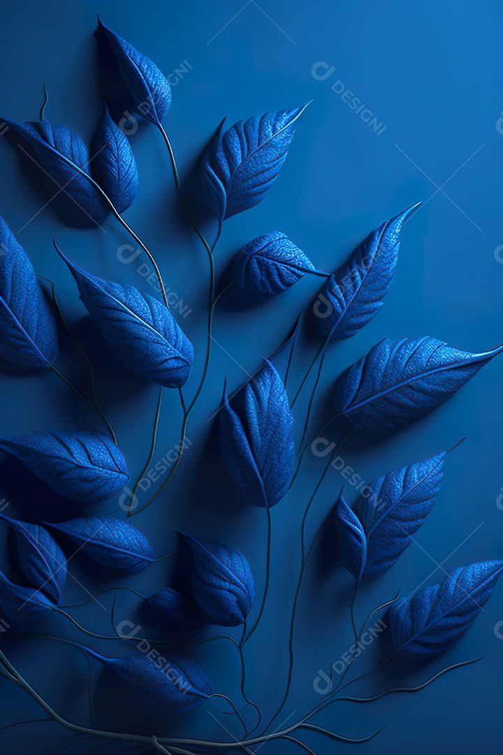 Fundo azul primavera ou outono