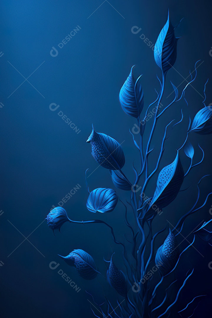 Fundo azul primavera ou outono