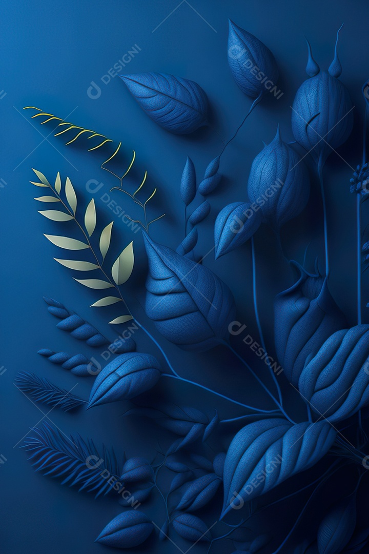 Fundo azul primavera ou outono