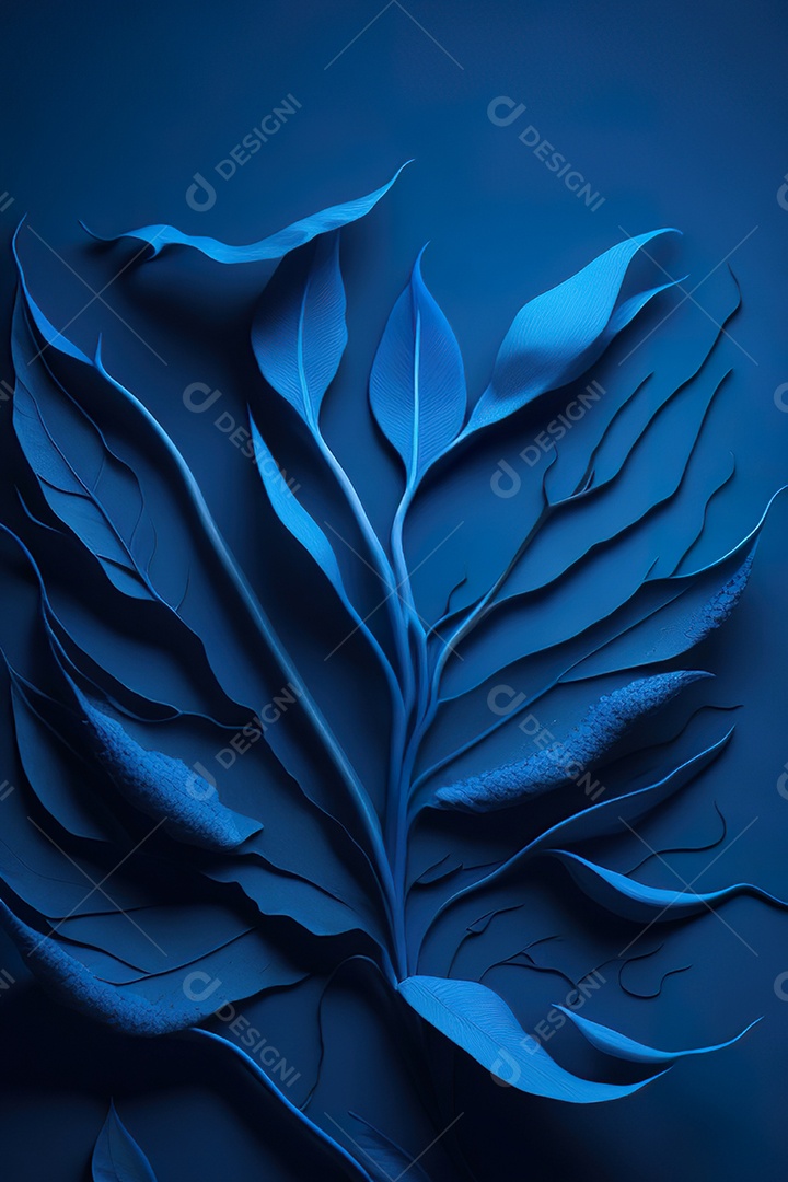 Fundo azul primavera ou outono