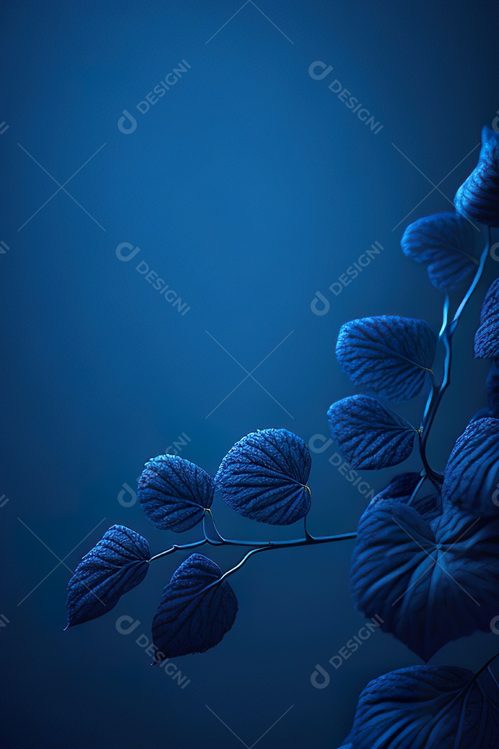 Fundo azul primavera ou outono