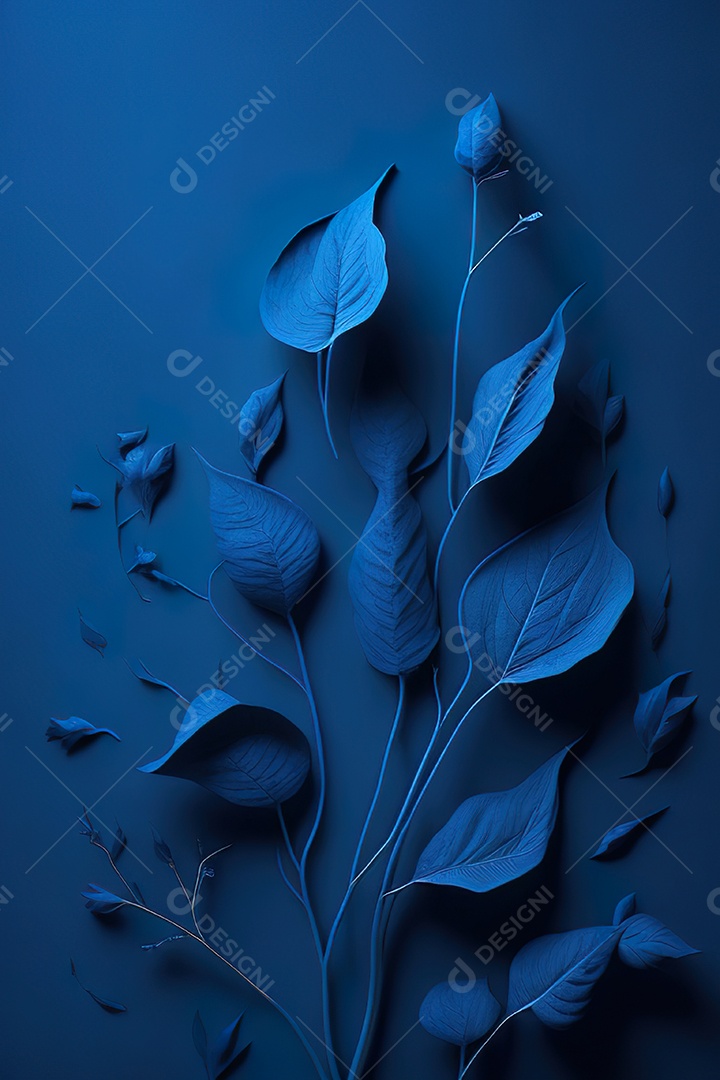 Fundo azul primavera ou outono