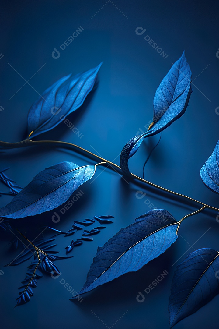 Fundo azul primavera ou outono