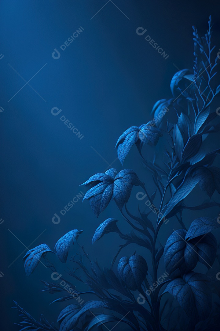 Fundo azul primavera ou outono