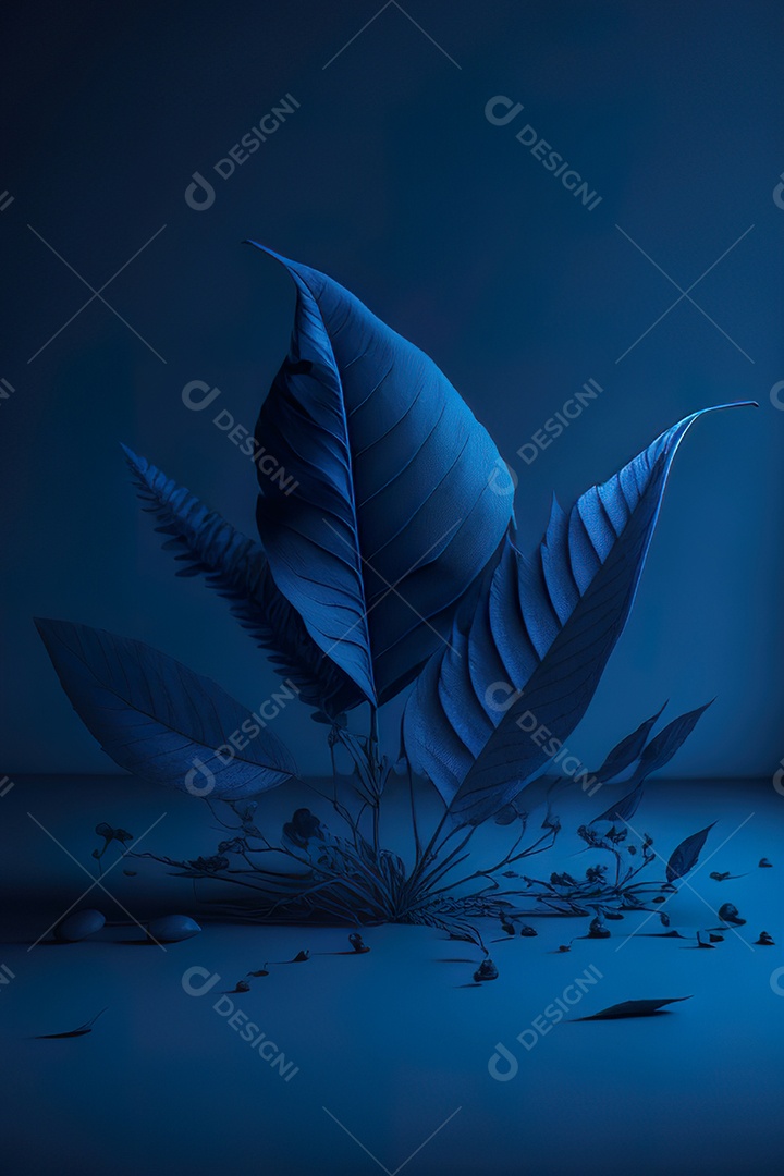 Fundo azul primavera ou outono