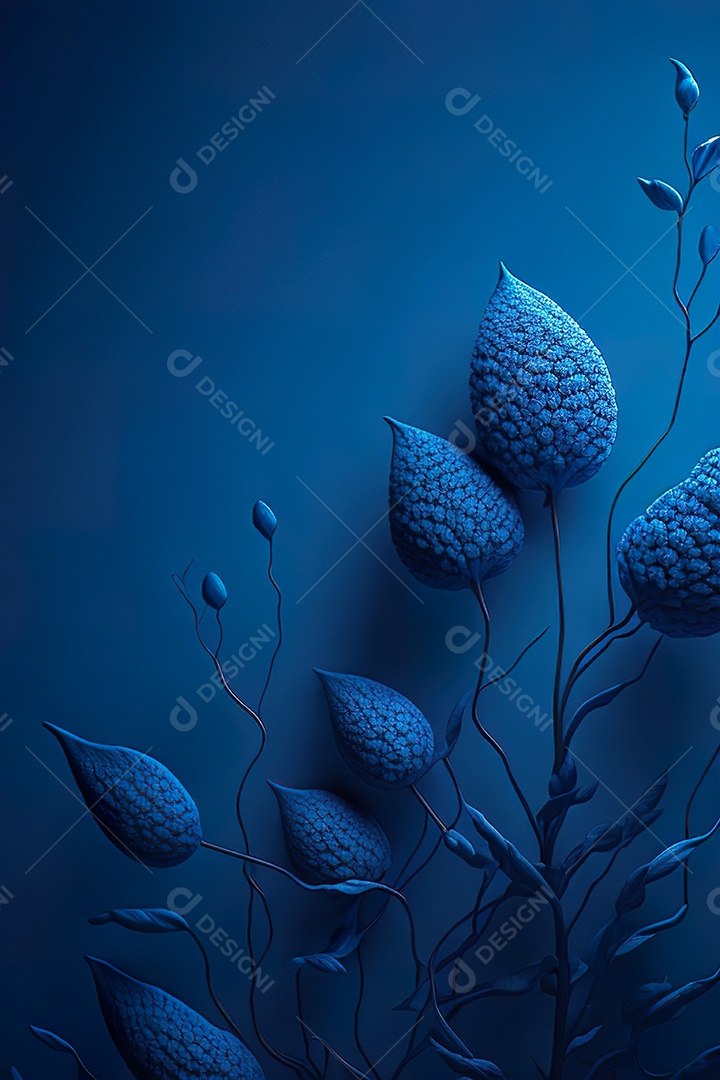 Fundo azul primavera ou outono