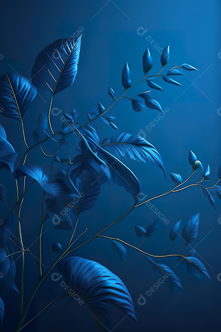 Fundo azul primavera ou outono