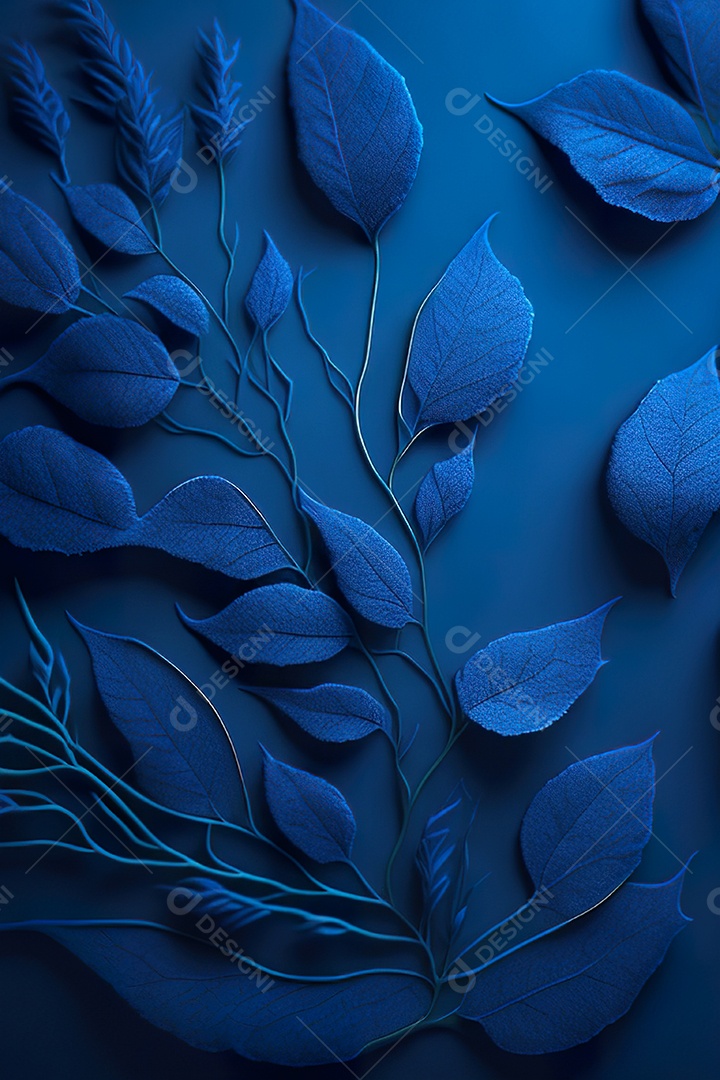 Fundo azul primavera ou outono