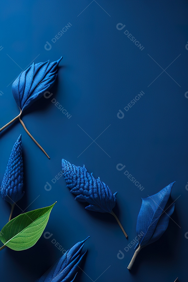 Fundo azul primavera ou outono