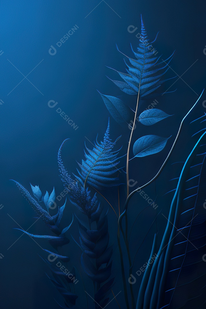 Fundo azul primavera ou outono