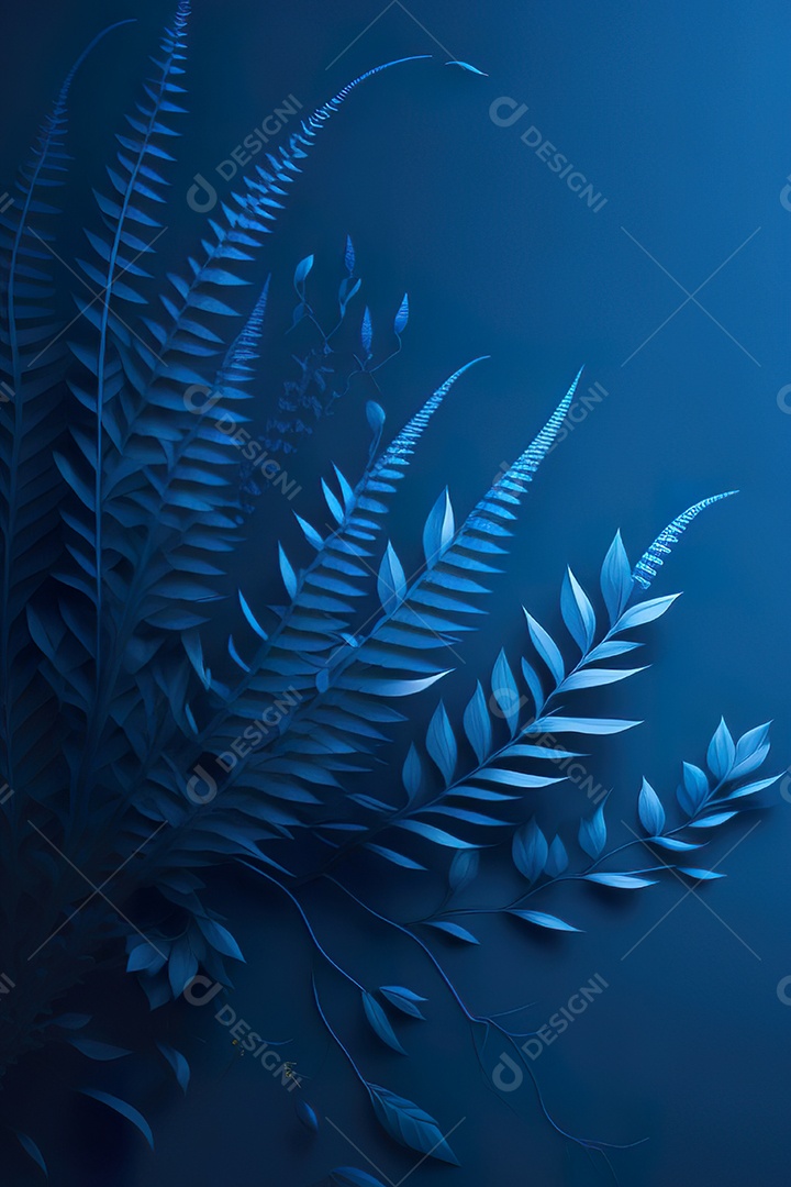 Fundo azul primavera ou outono