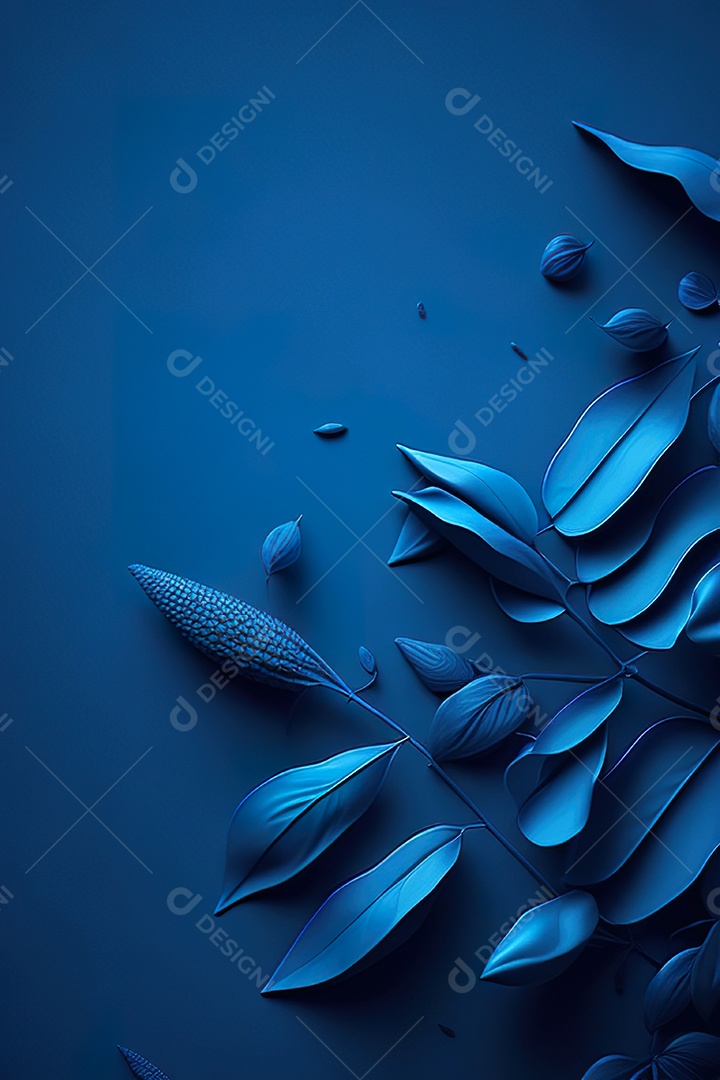 Fundo azul primavera ou outono