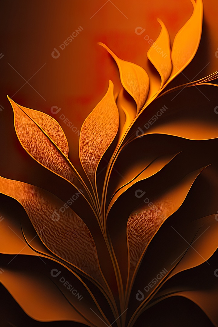 Fundo laranja primavera