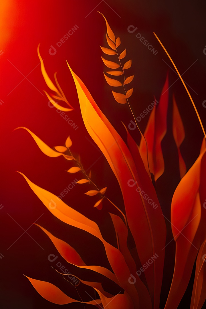 Fundo laranja primavera