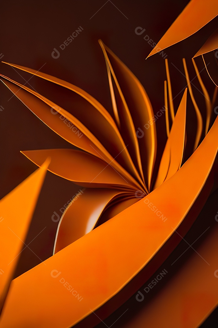 Fundo laranja primavera