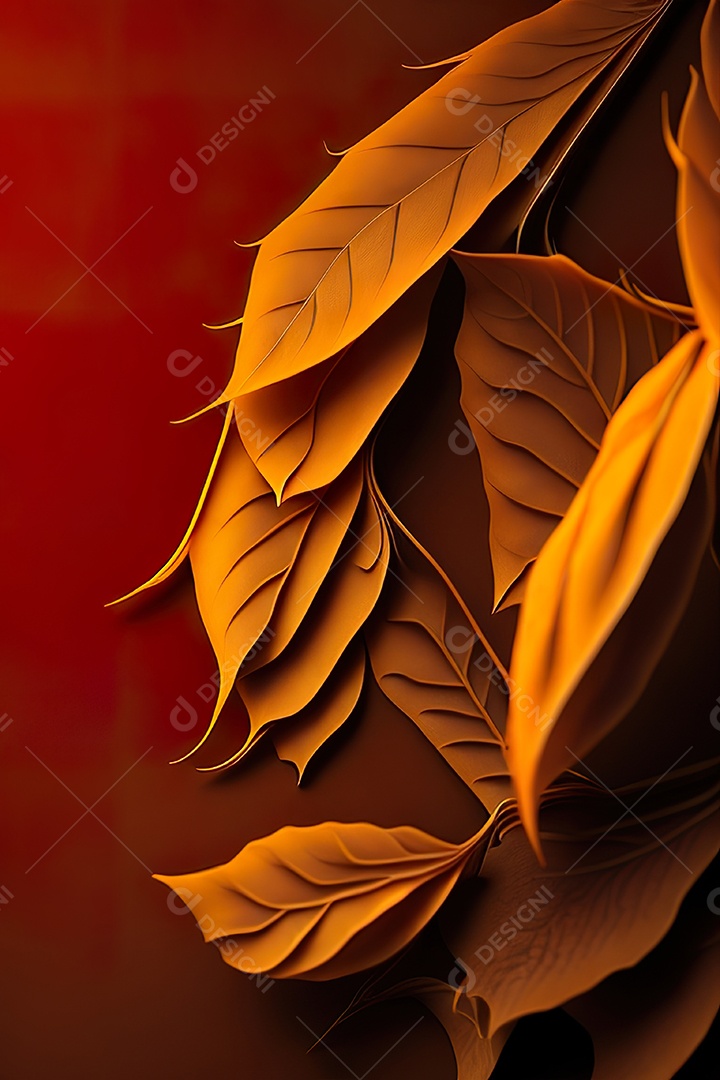 Fundo laranja primavera