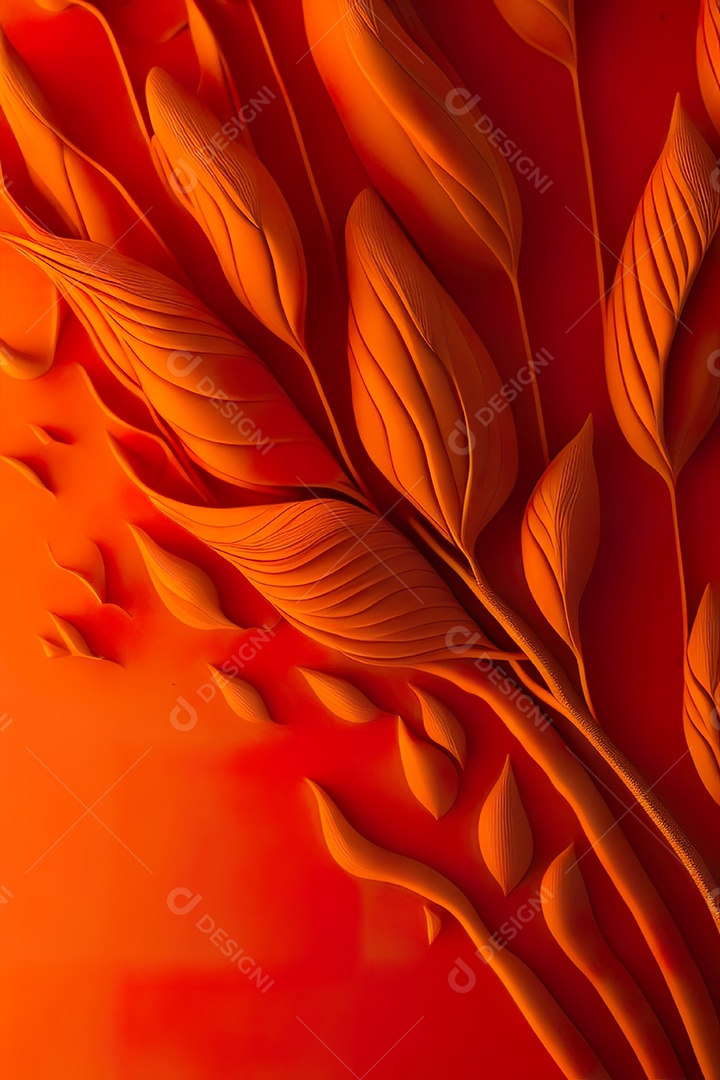 Fundo laranja primavera