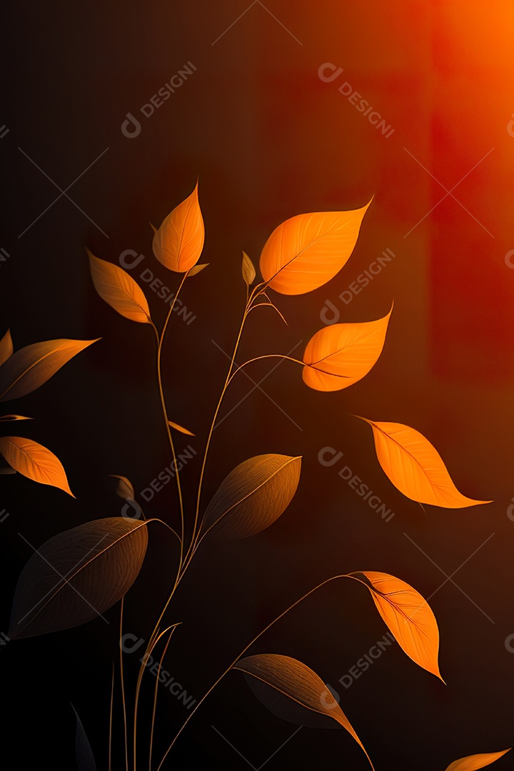 Fundo laranja primavera