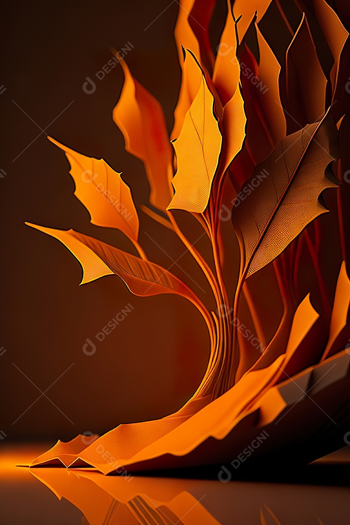 Fundo laranja primavera