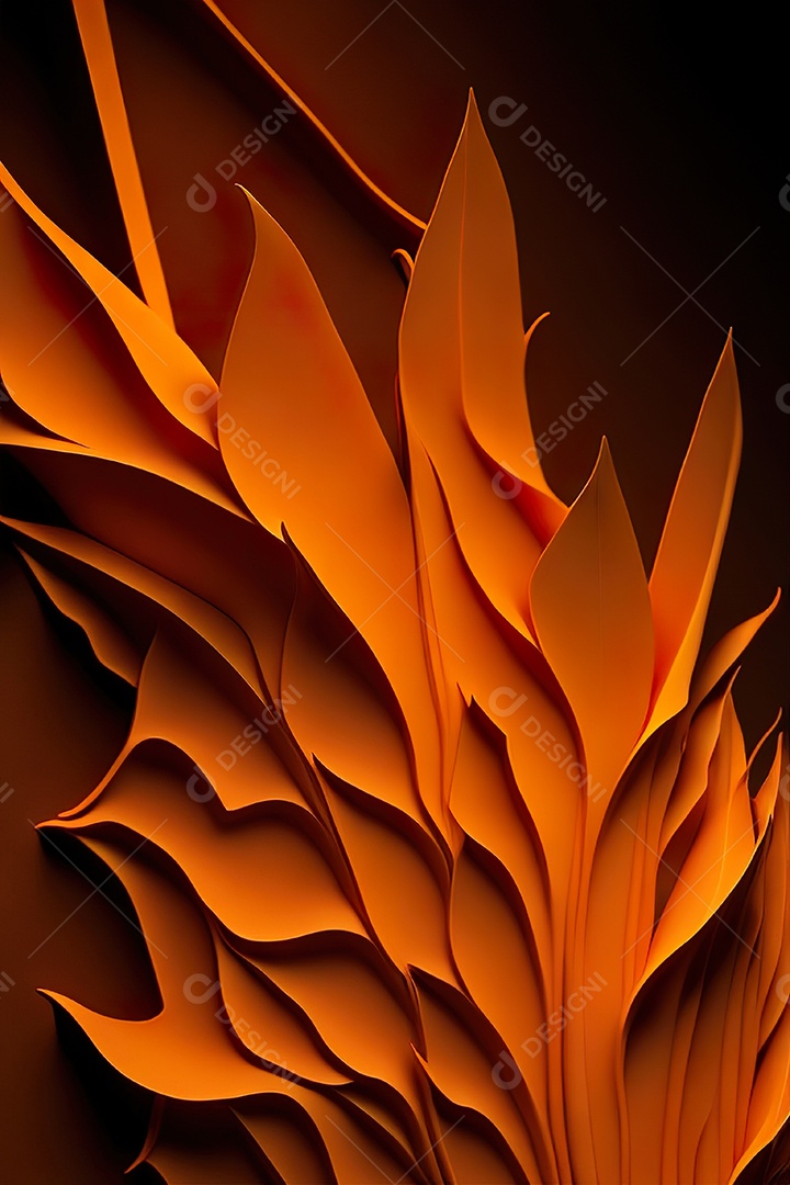 Fundo laranja primavera